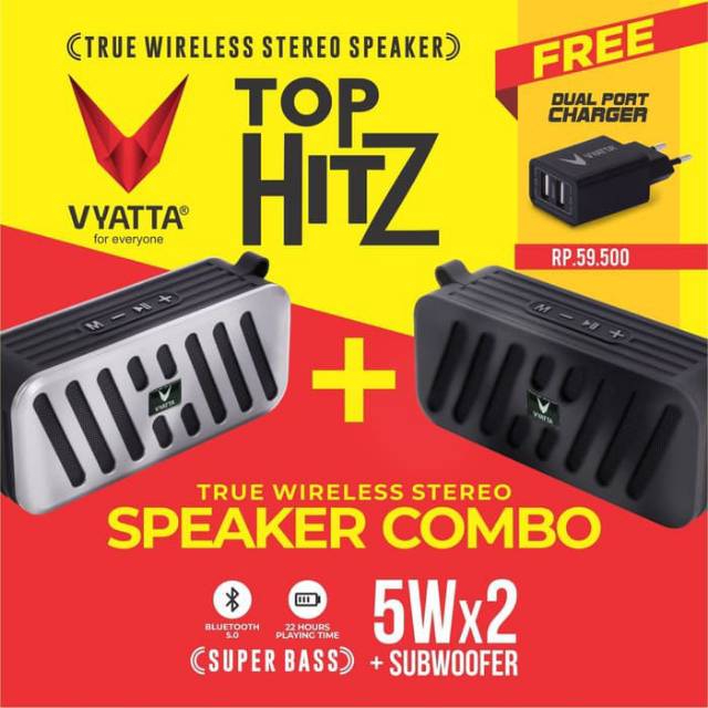 Vyatta TOP HITZ TWS Speaker Bluetooth