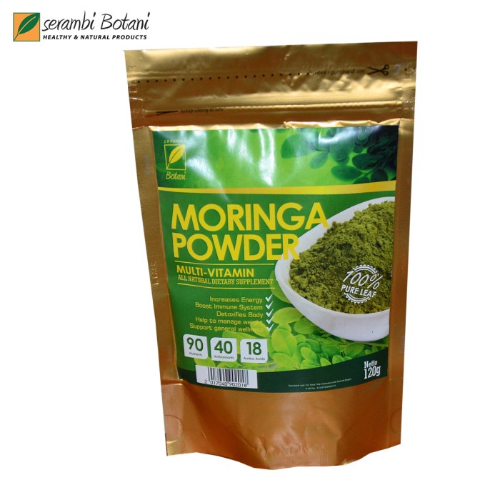 

MORINGA POWDER 120gr HEALTHY & NATURAL PRODUCTS - Exp Des 2023 (BERKUALITAS)