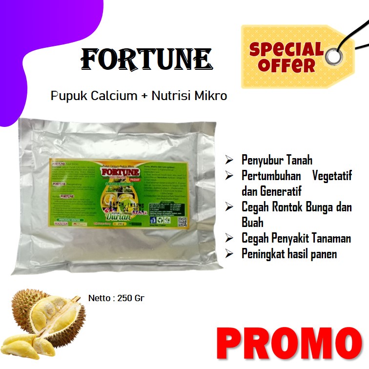 Nutrisi Tanaman Buah Durian, Pupuk Kalsium Anti Rontok Bunga dan Buah Durian Montong