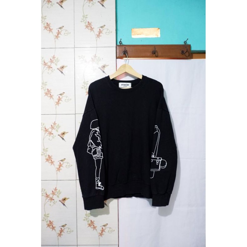 Attention Leon&Matilda Oversized Crewneck