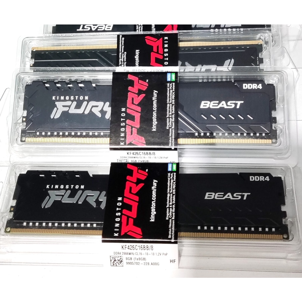 KINGSTON KF426C16BB/8 | Memory Fury Beast 8GB (1x8GB) 2666MHz