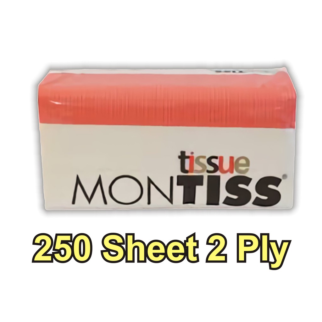 Tissue Montiss 250 Sheet 2 Ply Tisu Kering Murah Grosir