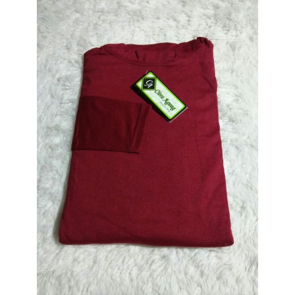 MAIRA_OFFICIALSTORE (BISA COD) Inner Dress Lengan Panjang Manset Gamis-Marun