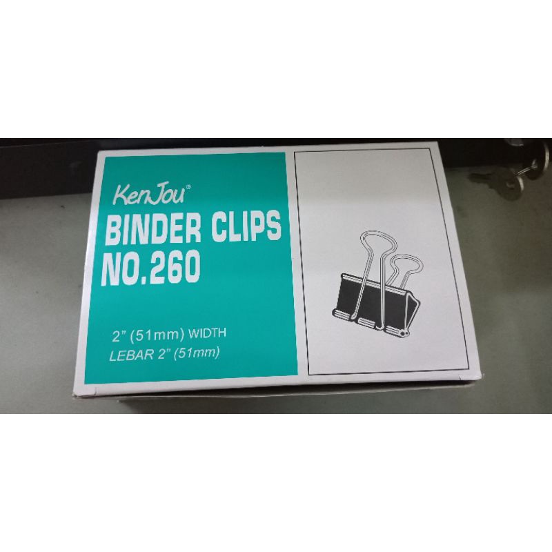 Binder Clips / Klip / Penjepit Kertas Kenjou No. 260