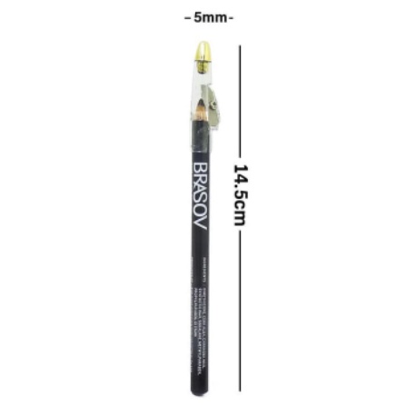 BRASOV Eyeliner Pencil Pensil 1.1 g Halal Waterproof