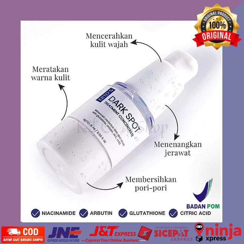 Ertos Penghilang Flek Hitam  ERTOS Dark Spot SKINCARE TREATMENT PENGHILANG FLEK HITAM Original