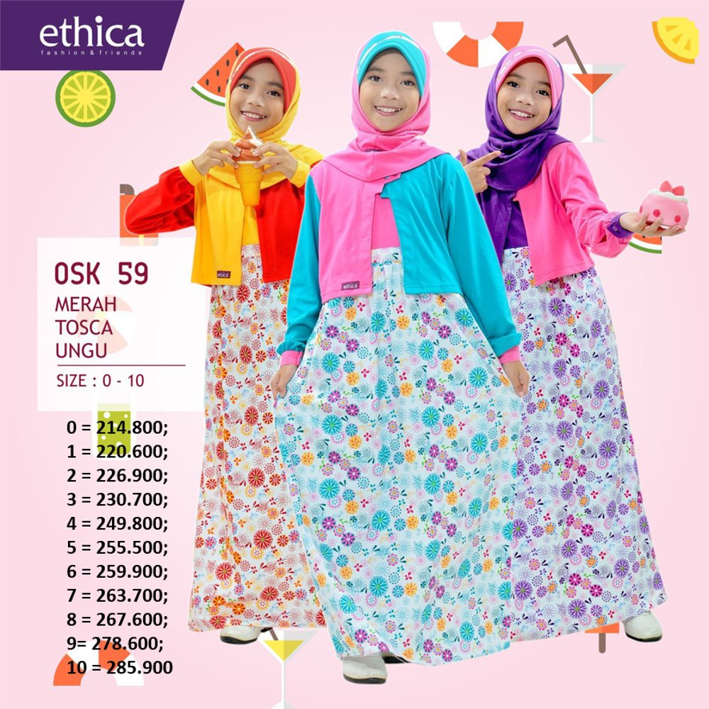 ETHICA GAMIS / DRESS ANAK PEREMPUAN OSK 59