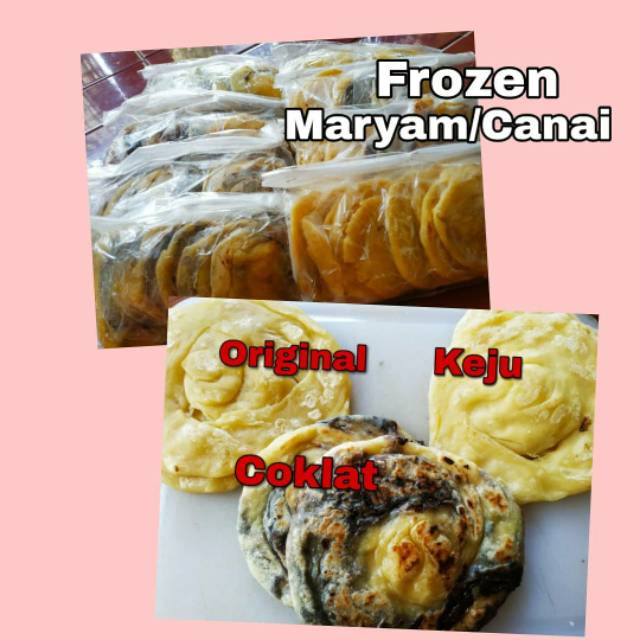 

ROTI MARYAM/CANAI FROZENFOOD MURAH RASA MIX / CAMPUR