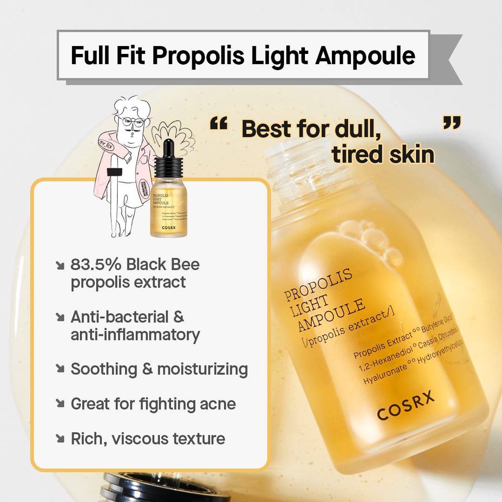 NEW COSRX Propolis Light Ampule Propolis Extract 30ml SIZE BESAR