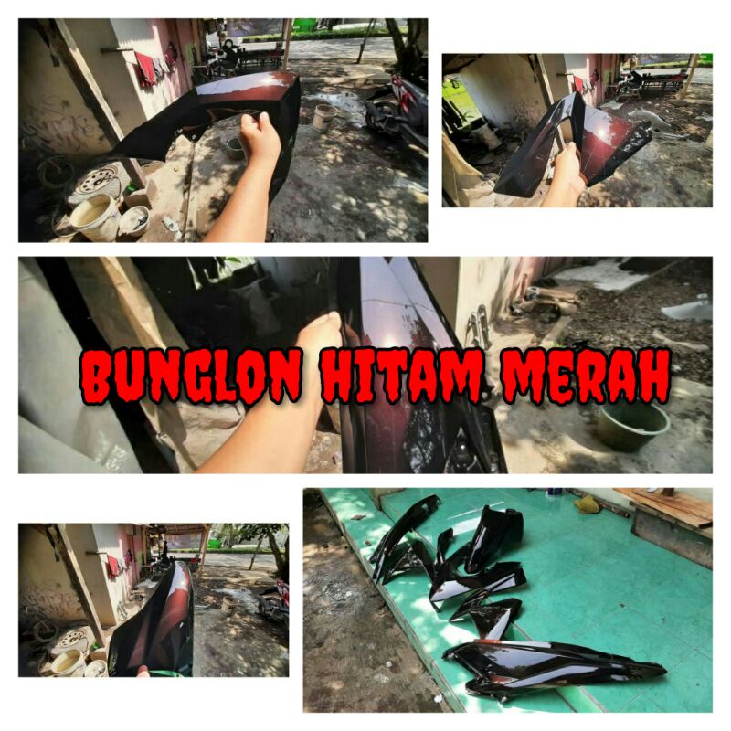 cat bunglon hitam merah 120ml