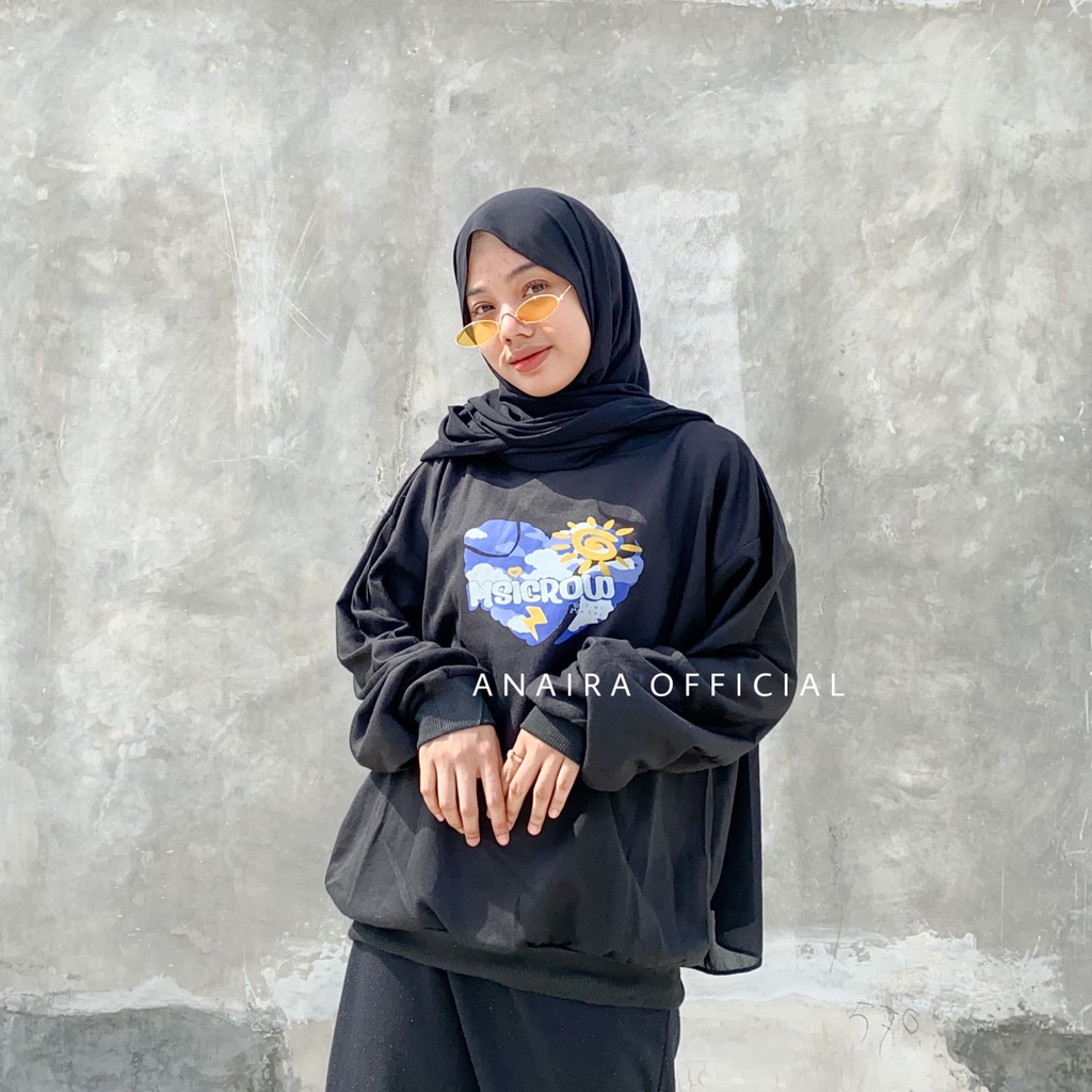 MSICROW SWEATER OVERSIZE WANITA SWITER CREWNECK