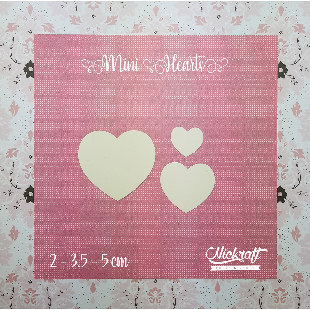 

MINI HEART - HIASAN SCRAPBOOK LABEL HATI LOVE CINTA