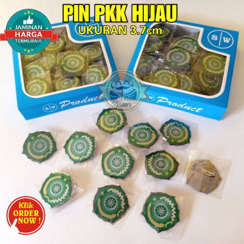 MURAH !! PIN PKK DASAR HIJAU / PKK HIJAU