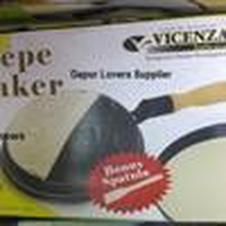 Extra Cashback Vicenza Crepe Maker (Vcm-21) || Wajan Pembuat Dadar || Gratis Spatula || Bonus Aneka Resep Makanan Limited #0