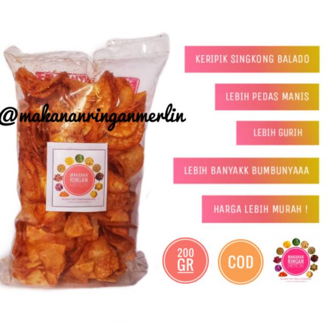

KERIPIK SINGKONG BALADO KRIPIK SINGKONG KERIPIK SINGKONG PEDAS MAKANAN RINGAN