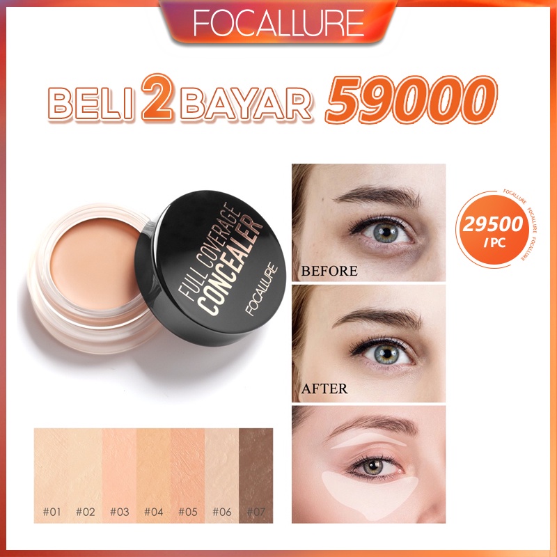 FOCALLURE Full coverage Acne concealer Concealer Cream Base Lasting Oil Control