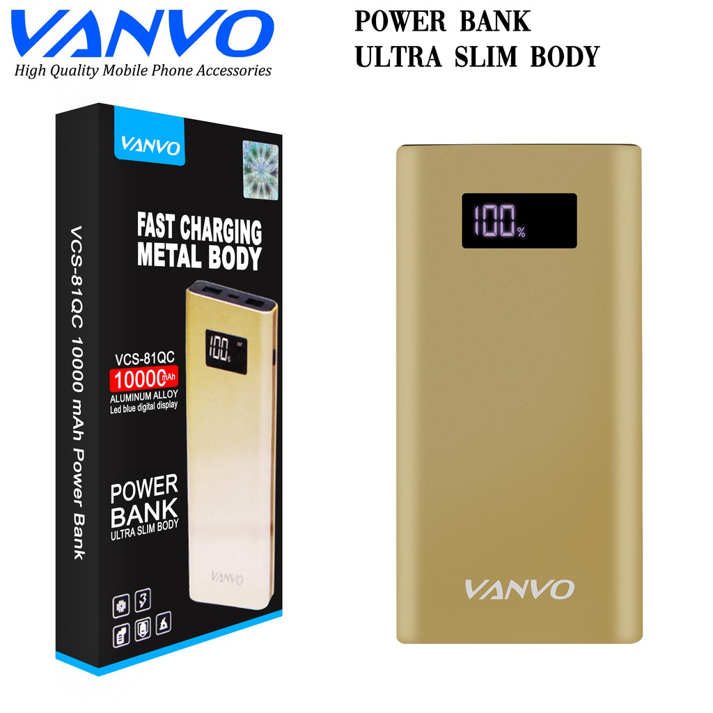 POWER BANK VANV0 VCS - 81 QC BEST SELLER MURAH PROMO