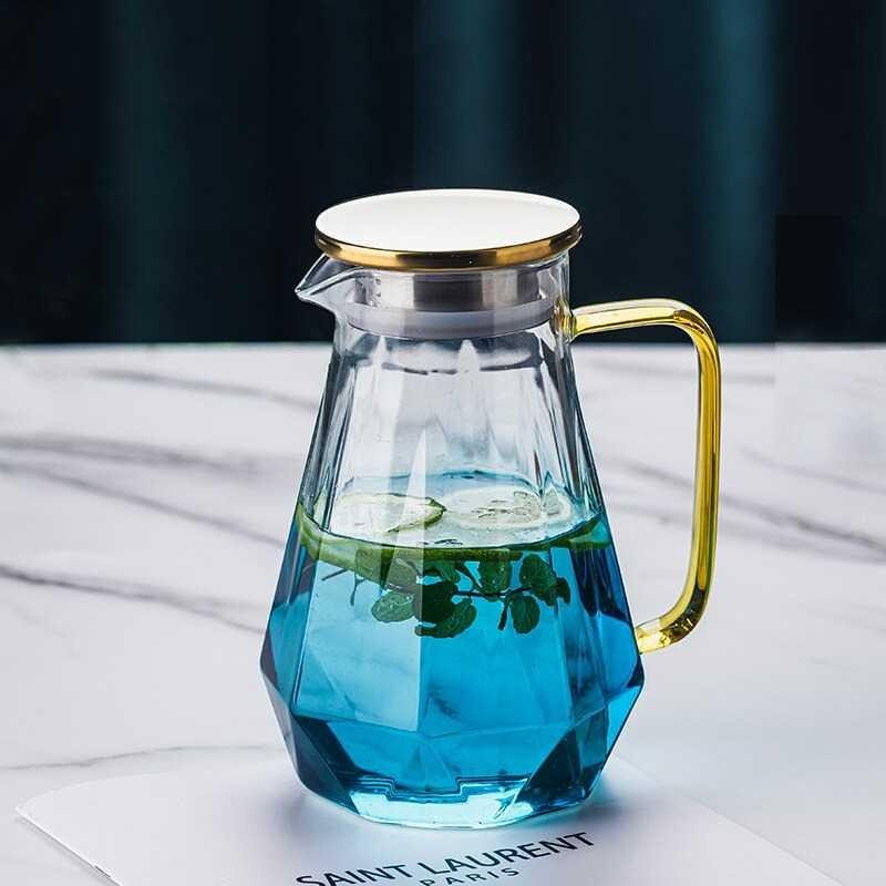 Teko Pitcher Teh Chinese Teapot Borosilicate Glass 1800ml - BRO-047 - Transparent