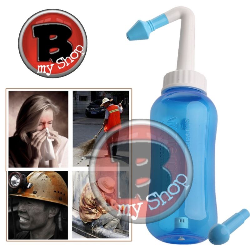 READY STOCK WATERPULSE - 300ML BOTOL CUCI HIDUNG (+ FREE 2 SACHETS GARAM NR) - NASAL RINSE BOTTLE - BOTOL PEMBERSIH HIDUNG