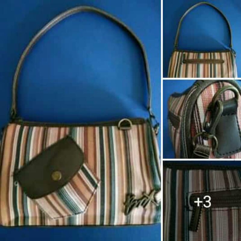 Shoulder Bag BnX Preloved Canvas mix Kulit