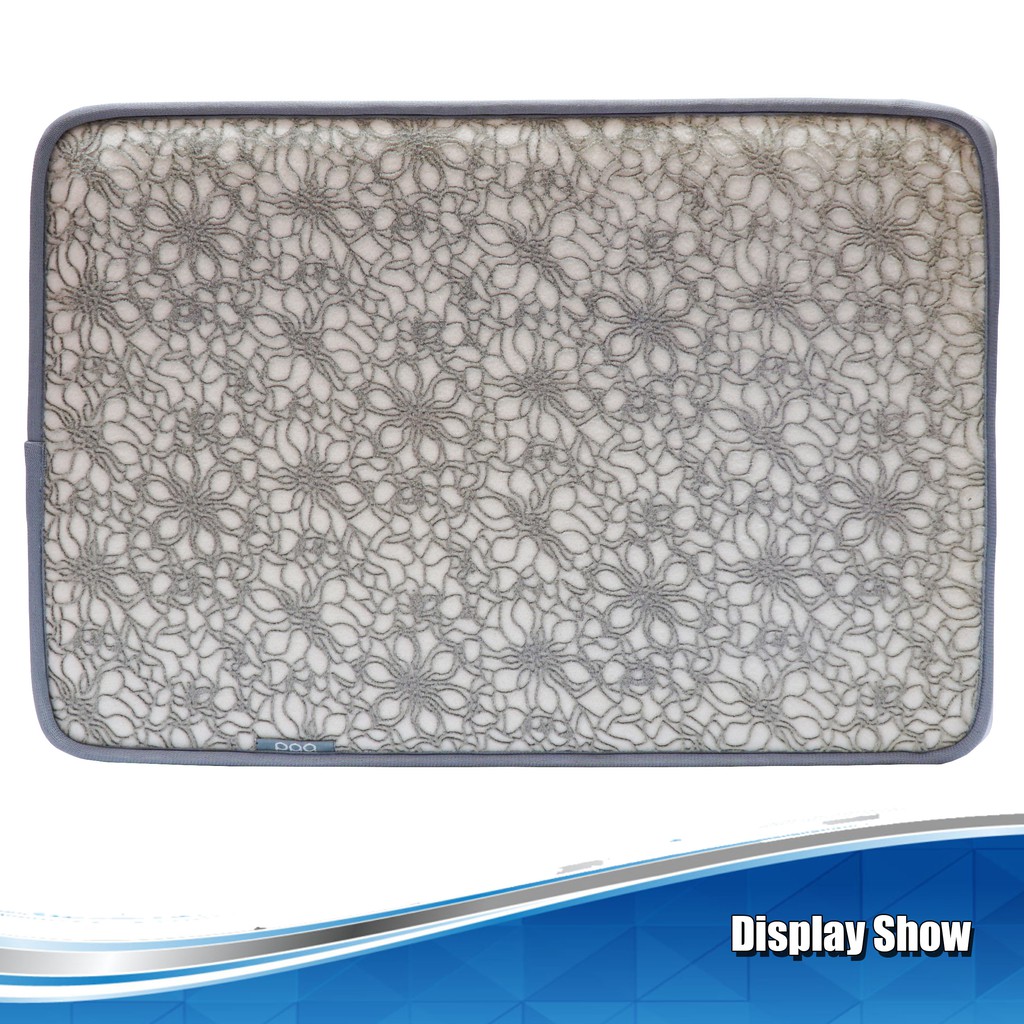 Tas Laptop 13 inch Sleeve case For Macbook Air Incase Bunga - Cream