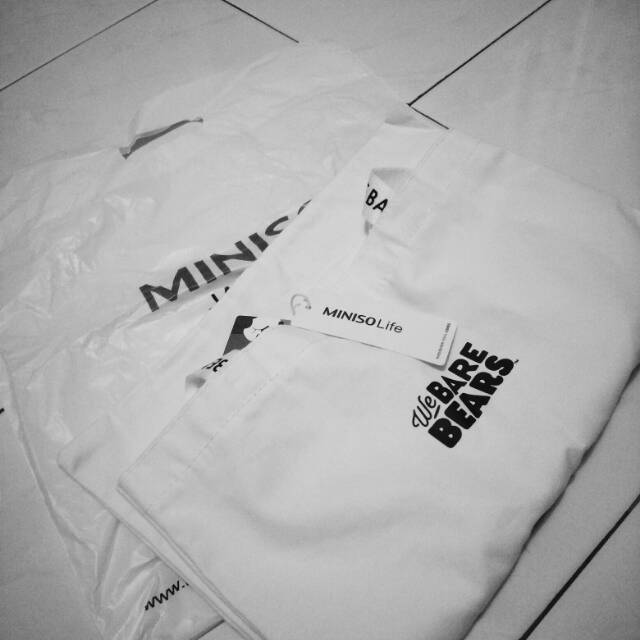 Tote Bag We Bare Bears Miniso