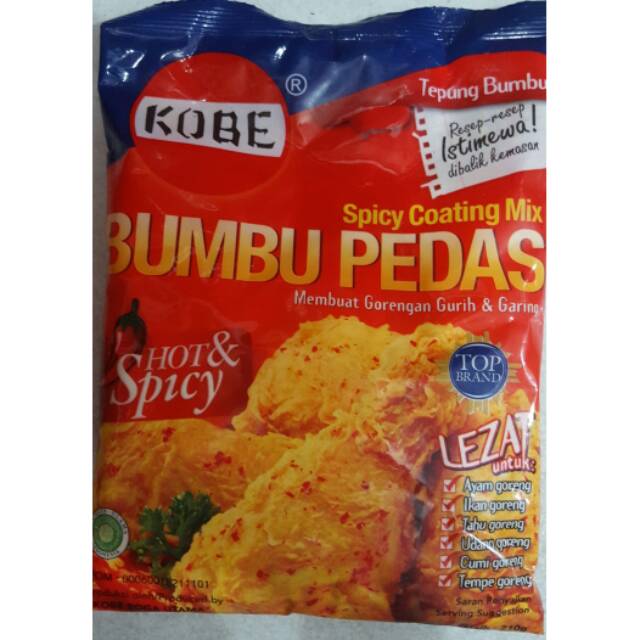 KOBE TEPUNG BUMBU PEDAS 210GR