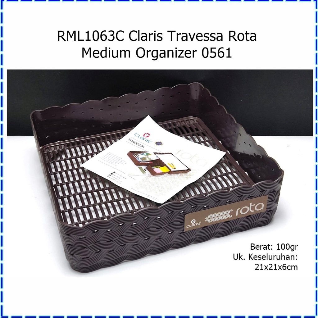 RML1063C Claris Travessa Rota Medium Organizer/Desk Oragnizer/Tempat Penyimpanan 0561