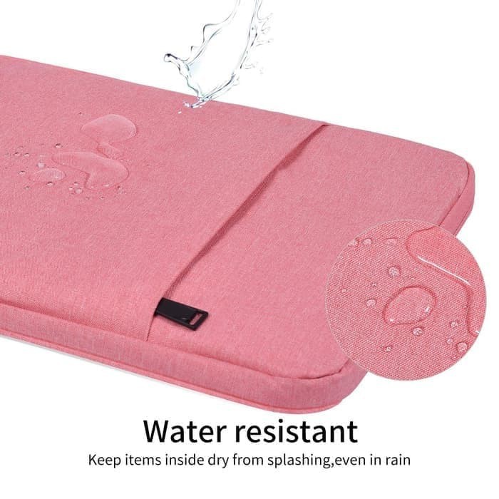 tas laptop / softcase 14inch nylon sleeve case waterproof- pink