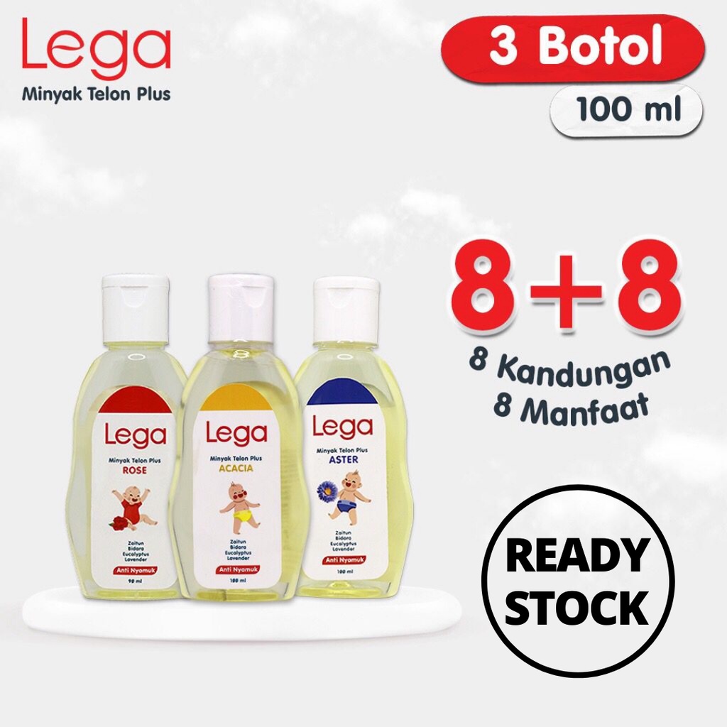 LEGA Minyak Telon Plus 70ml dan 100ml / Rose / Acacia / Aster