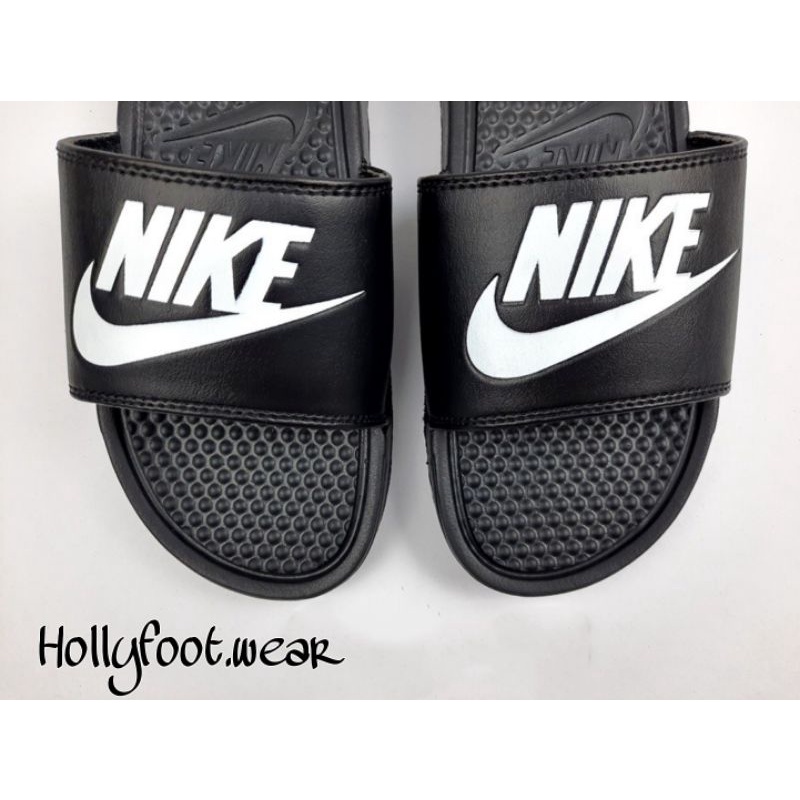 SANDAL SLIDE NIKE BENNASI WHITE / SANDAL SLOP DISTRO NIKE BENNASI PUTIH HIGHT QUALITY-4