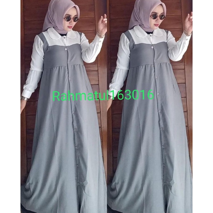 Pakaian wanita muslim terbaru  dress maxy gamis remaja  