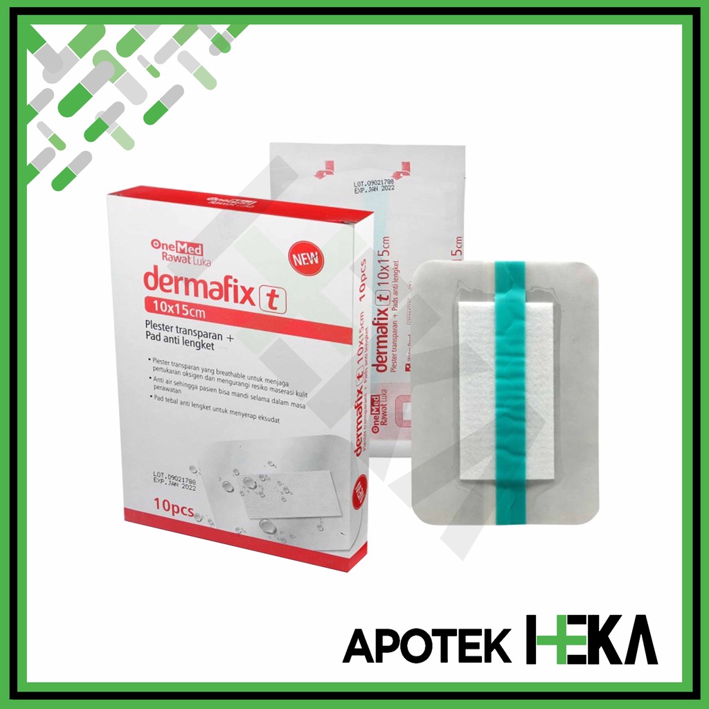 Dermafix T 10 x 15 cm Box isi 10 - Plester Luka Anti Air (SEMARANG)