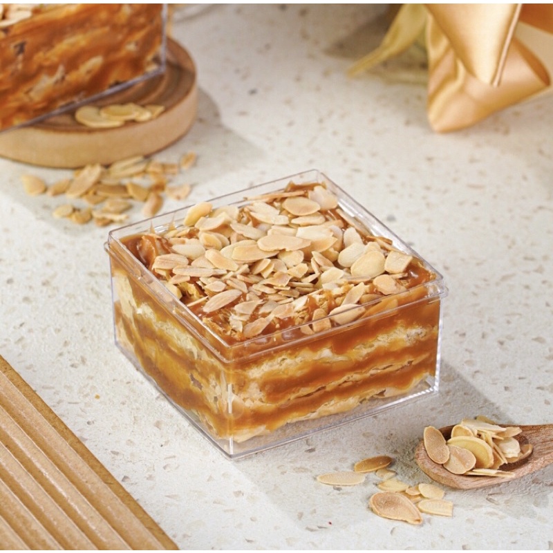 

BITTERSWEET BY NAJLA CARAMEL LAYER PUFF DESSERT PASTRY BOX