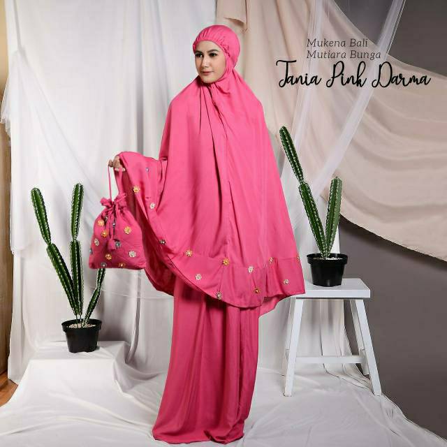 MUKENA BALI DEWASA MUTIARA TANIA BUNGA | MUKENA KATUN RAYON DAISY TRAVELLING | GROSIR MUKENA