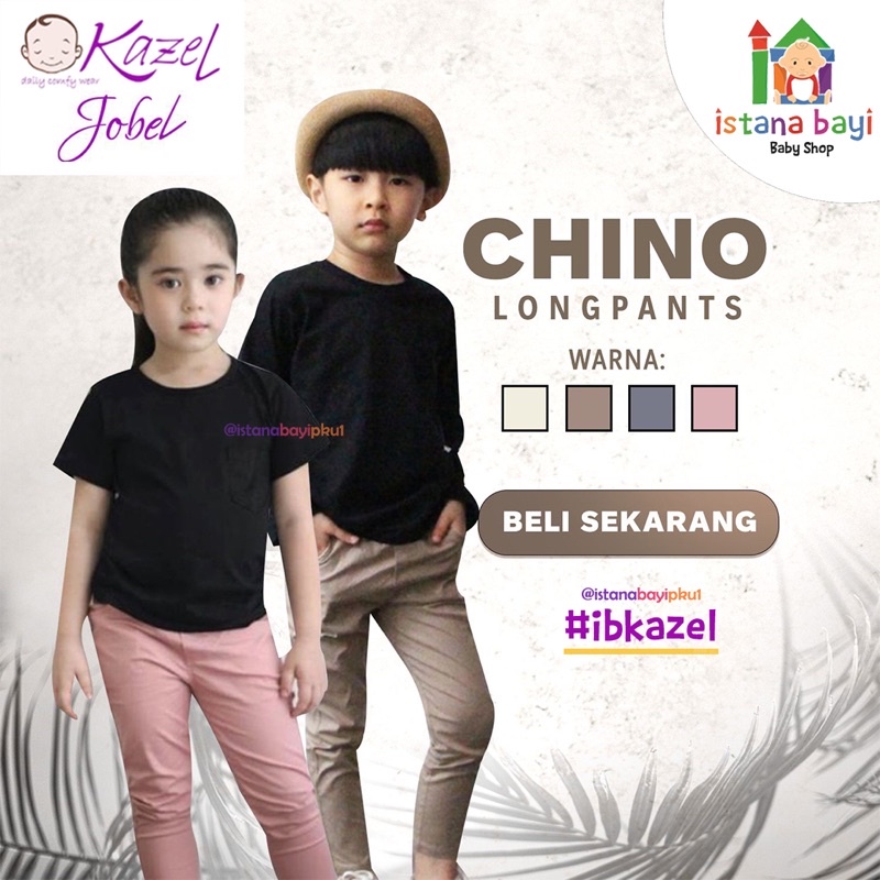 Jobel LongPants Chino Unisex - Celana Murah Anak/Chinos Pants Best Seller