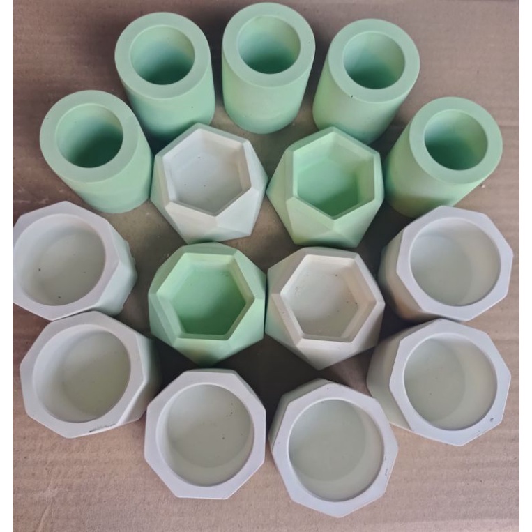 Pot semen mini Pot sukulen Pot semen Lilin Semen putih Pot lilin