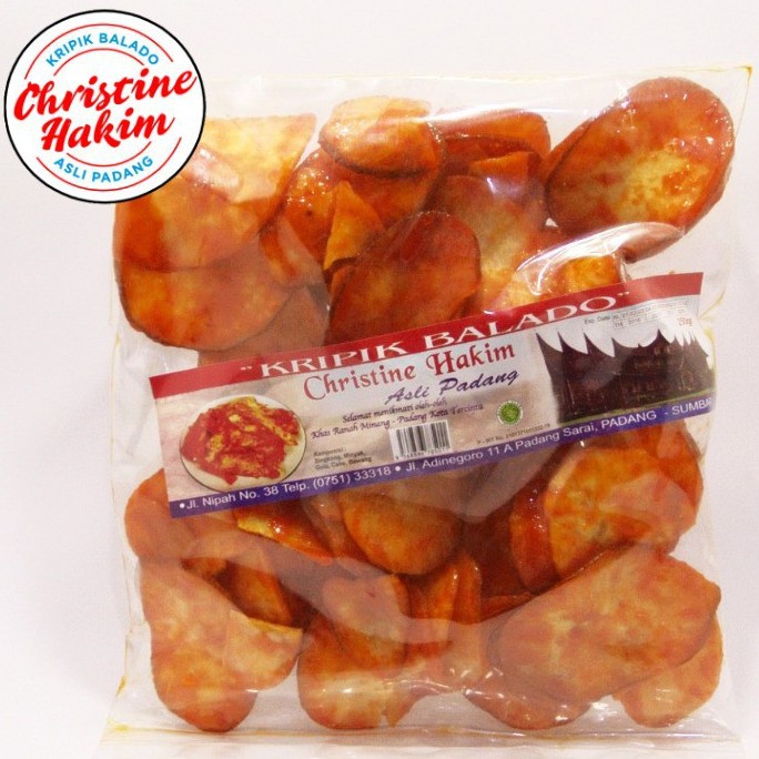 [HALAL] Christine Hakim Keripik Singkong Asli Padang 250gr / Kripik Balado Kristin Hakim