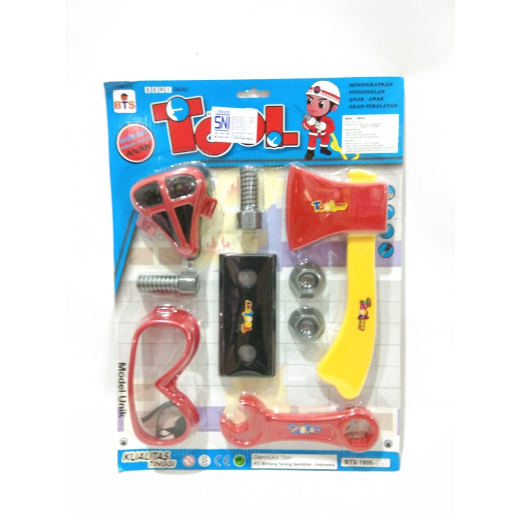 Mainan anak tools set -  tools set pemadam kebakaran - 1806