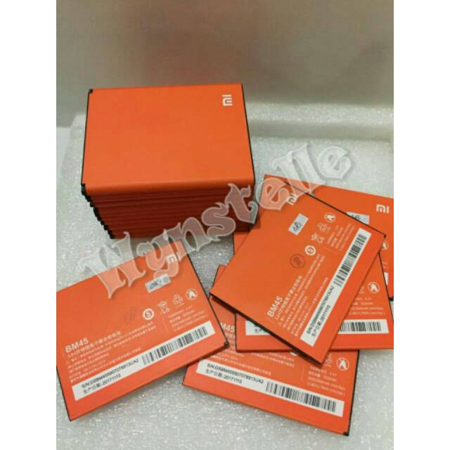 BM45 - Baterai Batre Batrei XIAOMI REDMI NOTE 2 - REDMI NOTE 2 PRIME BM45 ORIGINAL MODEL BM-45 BM 45