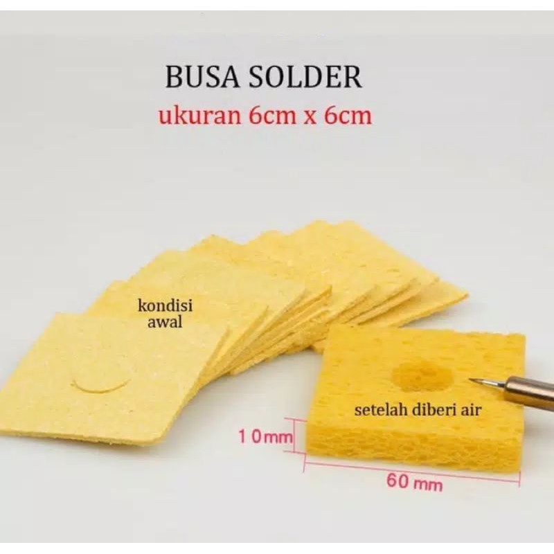 BUSA SOLDER PEMBERSIH MATA SOLDER SPONGE