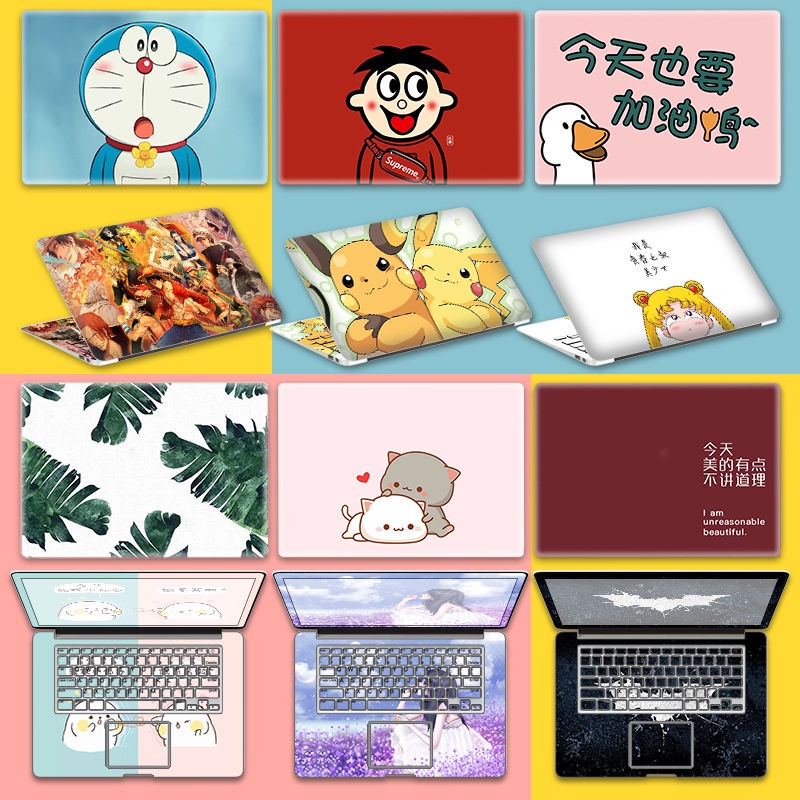 DIY Universal Laptop Stickers Computer Skin Vinyl 2 Sides Notebook Skin for 11/12/13/14 Inch HP pavilion X360 14-BA/14-BF/14-BW/14S-CF/14q-cs0001TX