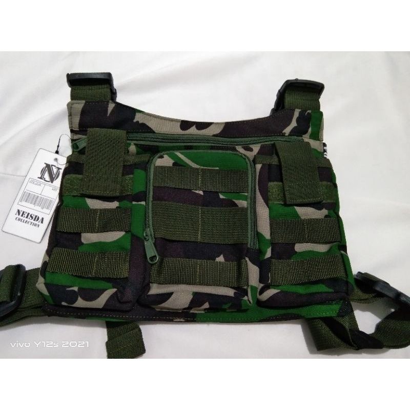 Tas dada chest bag rig neisda premium/ tas dada Loreng Malpinas saku 3