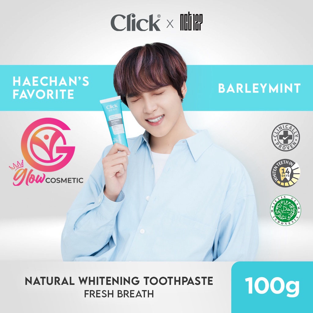 CLICK NATURAL TOOTHPASTE WHITENING+FRESH BREATH BARLEYMINT 100 GR