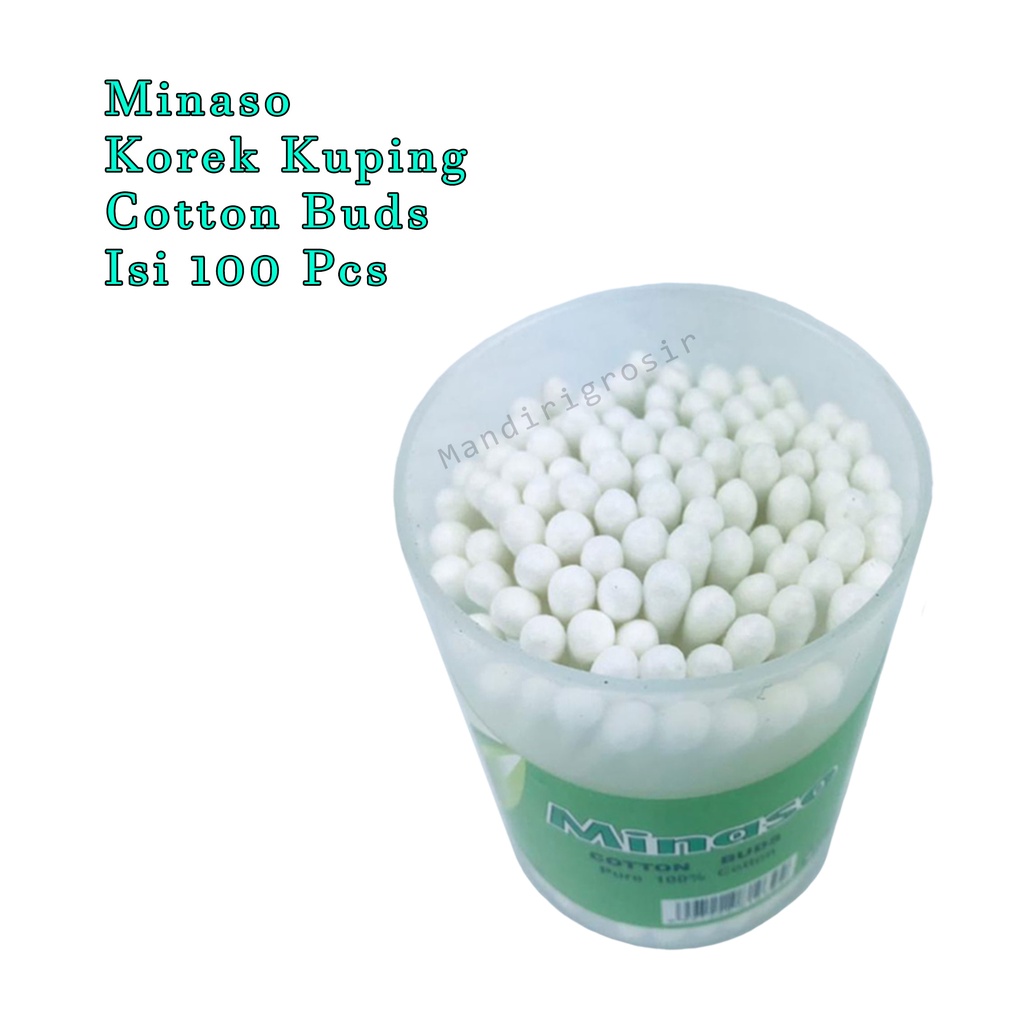 Korek Kuping*Minaso*Cotton buds *Perawatan  Telinga *isi 100 stick