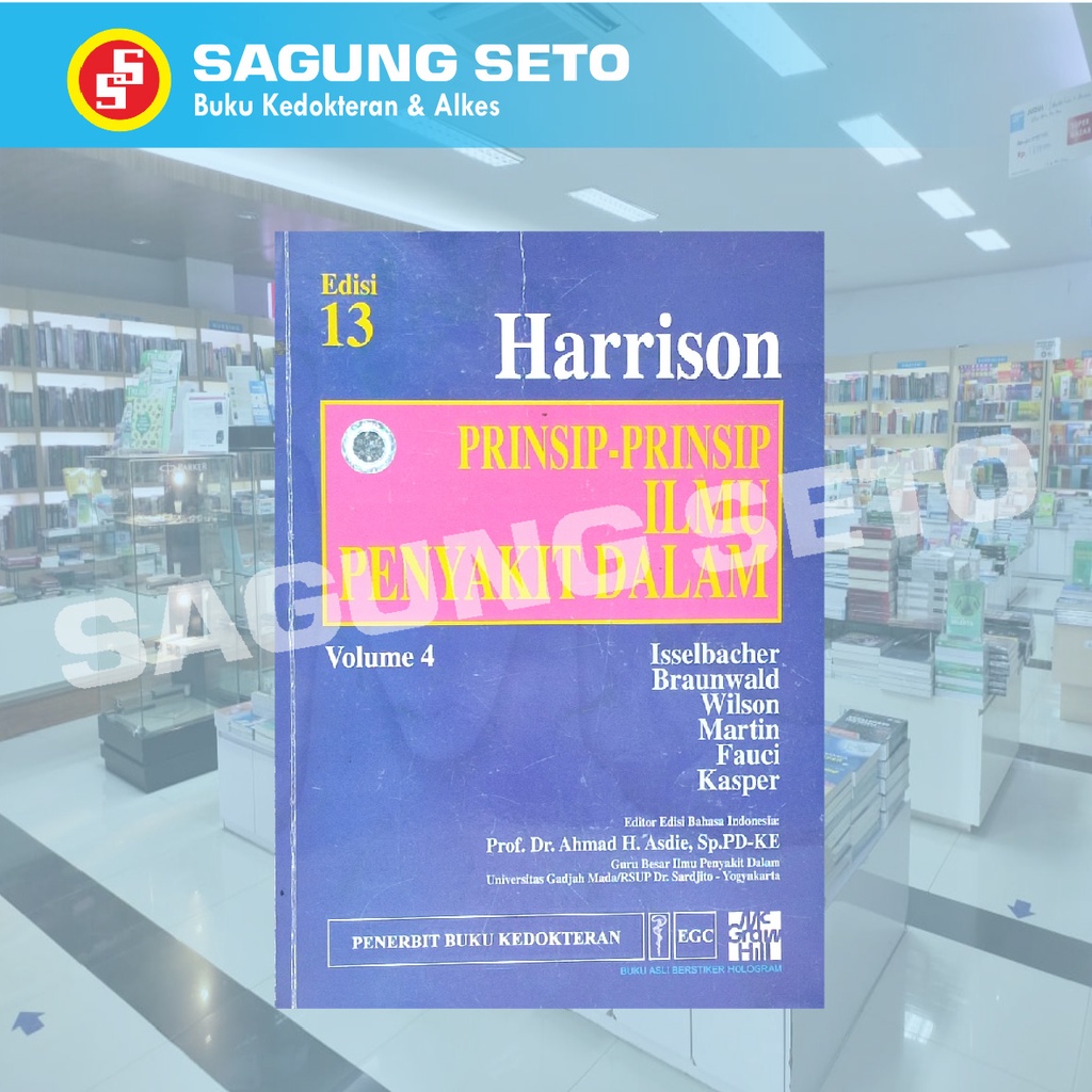 BUKU HARRISON PRINSIP-PRINSIP ILMU PENYAKIT DALAM / IPD VOL. 4 ED. 13
