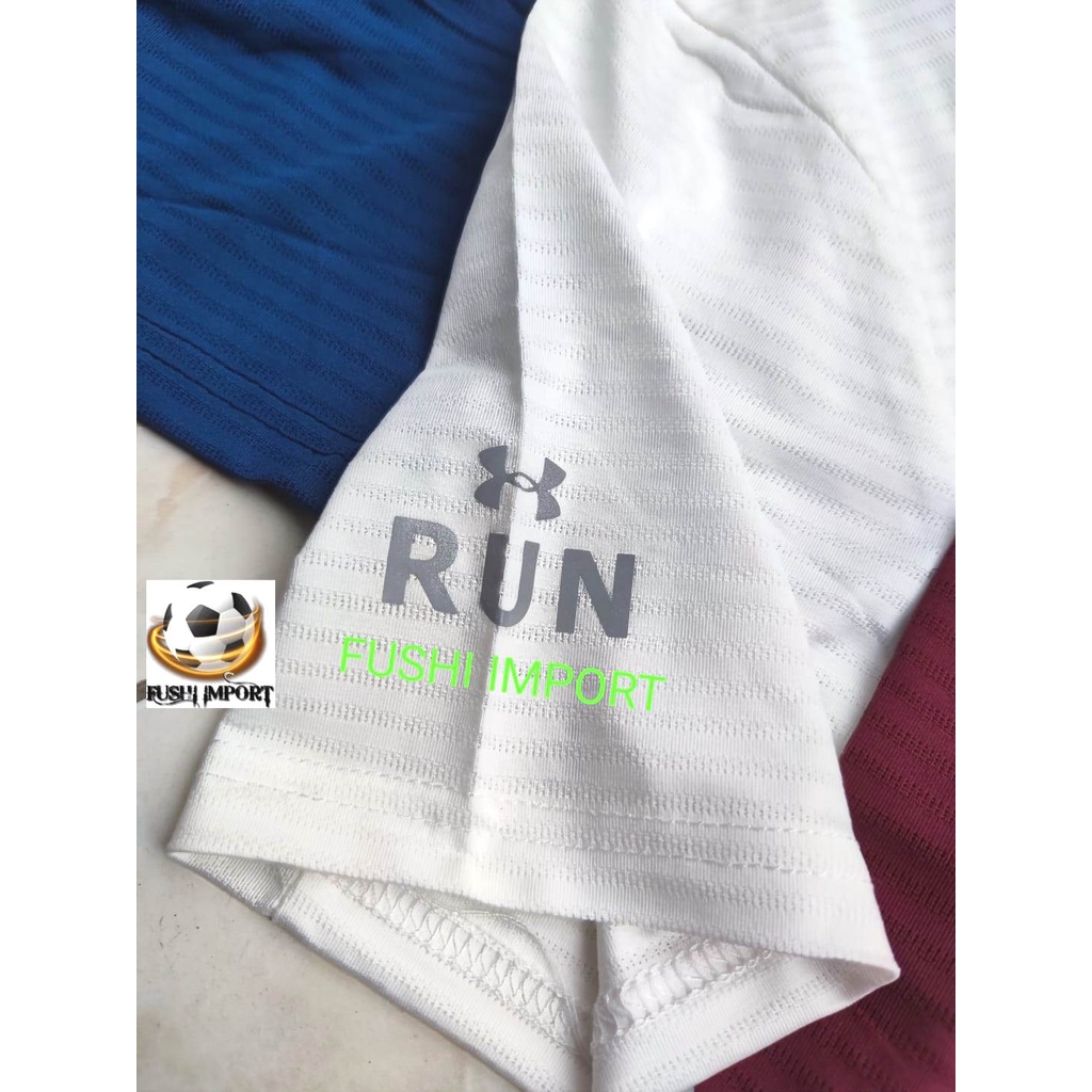 PREMIUM Kaos Running 977# Kaos Olahraga Running Training Dryfit Crystal Silk Import Pria Adem Dingin Cepat Kering Bernapas