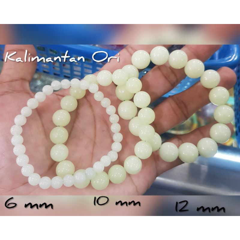 Gelang Wanita Pria Batu Alami Fosfor Import