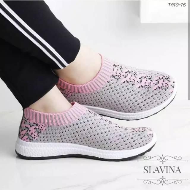 Sepatu slip on wanita venom bunga