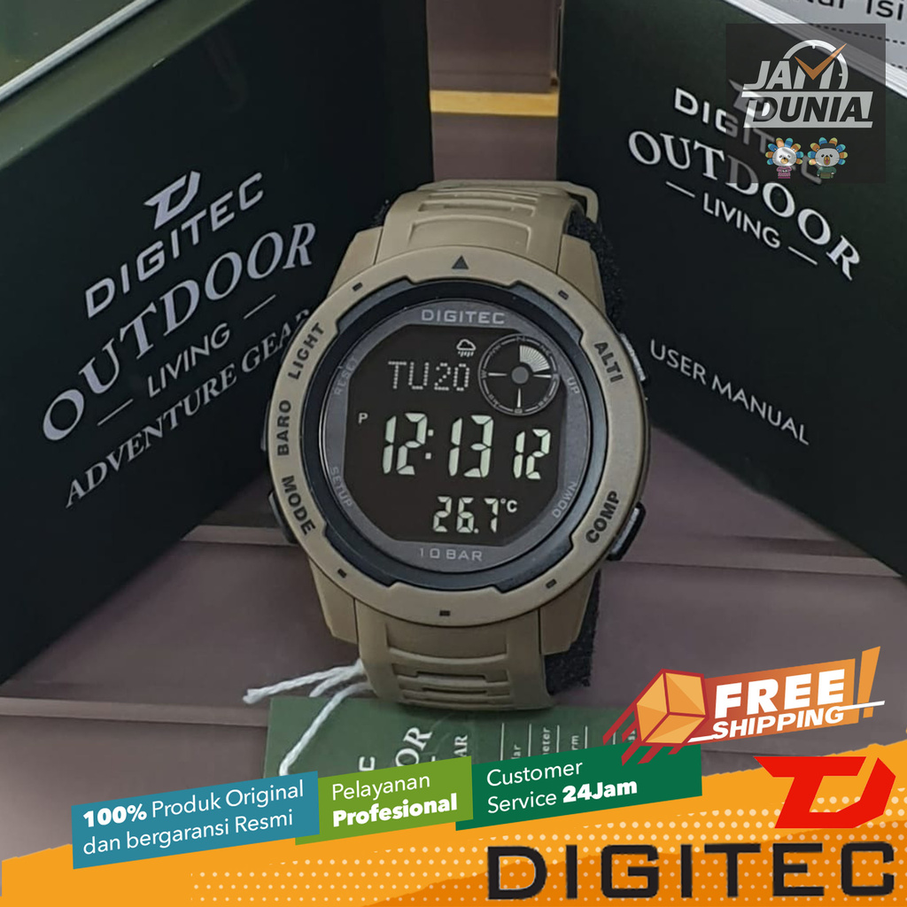 JAM DIGITEC ORIGINAL DS-8100 TCK DG 8100 DIGITEC 8100 JAM TANGAN PRIA TR RS